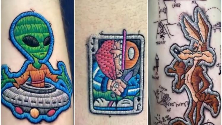 Cet artiste réalise des incroyables tatouages qui semblent être cousus dans la peau (vidéo)